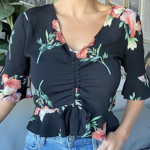 TOPSHOP FLORAL BLOUSE